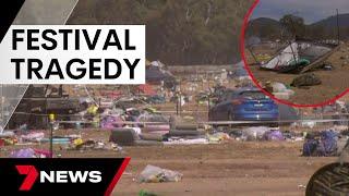 Music festival under fire - one dead, four hospitalised | 7 News Australia