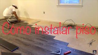 como poner piso facil y rapido vinyl plank flooring