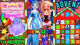 CHRISTMAS UPDATE IN 1 WEEK! ️ TIMED *CODES* ,  2 NEW SETS, + ITEMS & MAP LEAKS | Dress to Impress