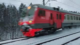 Whirlwinds of snow spinning, a train to Moscow