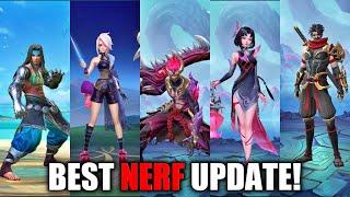 BEST UPDATE SO FAR? | NERFED ZHUXIN HAYABUSA HANZO MELISSA MIYA BADANG