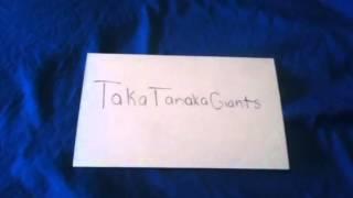 TakaTanakaGiants Contest!