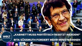 DEUTSCHLAND: Frauenquote für Ministerposten muss steigen! Süssmuth fordert paritätisches Kabinett