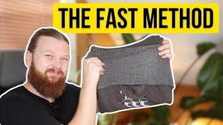 How to Fold Hoodies FAST (New method that takes seconds)