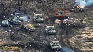 How Ukrainian FPV Drones Destroyed Entire Russian Convoy Positions Entering Donetsk Oblast