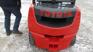 2015 Toyota 8FGU25  Duel Fuel fork truck 5000lbs C&C Equipment