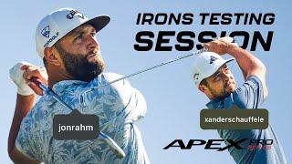 Jon Rahm + Xander Schauffele Put New Apex Irons to the Test \\ World of Wunder