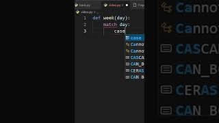 Что такое Structural Pattern Matching за минуту. (shorts)