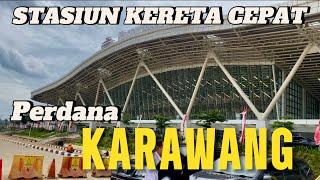 Hanya 17 menit ! dari Stasiun Halim ke Stasiun Karawang, Megah & Keren #keretacepatindonesia