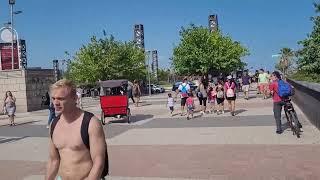 Barceloneta Beach Clubs walking Barcelona - 08/2021