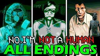 No, I'm not a Human - ALL Endings (Bad, Good, Best, Massacre, Victim, Speedrun Ending)