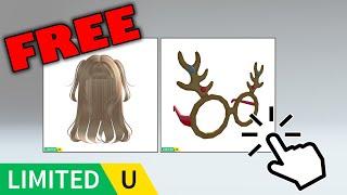 FREE LIMITED UGC | Blonde Wavy Pigtails Hair & Raindeer Shades in Raise a Rainbocorn! on Roblox