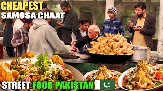 Old Man Selling World Cheapest Samosa Chaat | Full Recipe Of Samosa Chaat at Street Food 2024