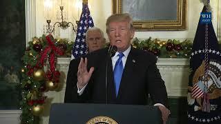 President Trump Gives a Statement on Jerusalem