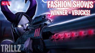 REAL FORTNITE FASHION SHOW & HIDE AND SEEK LIVE! 1 WIN = 2500 VBUCK #fashionshow