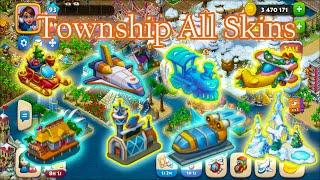 Township All Skins - Helicopter Helipad Airplane Airport Train Train Station Port Ship Island