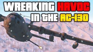 Wreaking Havoc With The UNRELEASED AC-130 GUNSHIP in SNOWY GTA Online!