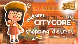 autumn citycore shopping district ⋆.࿔*:･⋆ |  acnh speedbuild