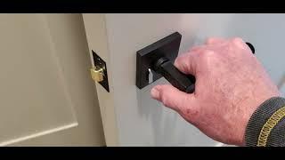How to unlock an EMTEK doorhandle