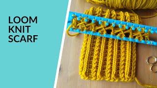 Loom Knit Figure 8 Mix Scarf | Double Loom Knitting | Magic Knot