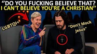 SHOCKING! LGBTQ+ TV Host Mocks Jesus — Jonathan Roumie Leaves Her Speechless