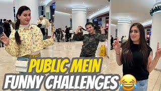 Most Entertaining Vlog Ever|Baku Public Mein Funny Challenges Kiye|Maya Khan Vlogs️