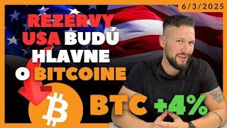 BITCOIN BUDE DOMINOVAŤ REZERVÁM USA ... #BTC #kryptoraňajky