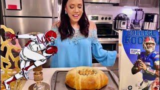 Super Bowl Football Spinach Dip: Easy Tasty Appetizer Recipes for Football Season: Episode 1