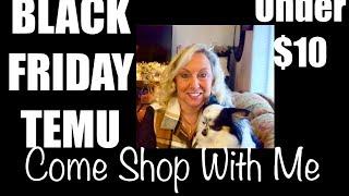 How to do Temu Shopping under $10 Black Friday Deals #temushopping @temu #temu #christmasgiftideas