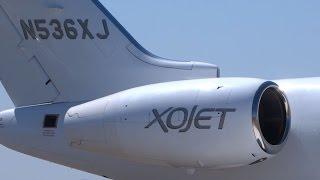 XOJET- Bombardier Challenger 300 -  Engine Start, Taxi, Takeoff