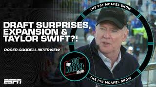 Roger Goodell talks NFL expansion, Draft surprises & Taylor Swift?!  | The Pat McAfee Show