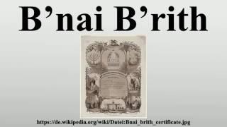 B’nai B’rith