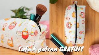 Trousse de toilette + patron GRATUIT - Tuto couture facile