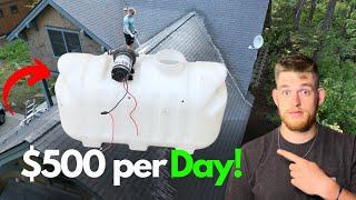 How to build a cheap softwash machine for roof and house washing