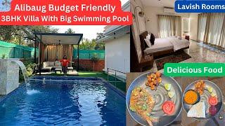 Alibaug Budget Friendly  3BHK Villa|Alibag-Nagaon Luxurious Stay+Food 3200 Swimming PoolBudget Villa