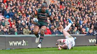 Jordan Taufua's debut Leicester Tigers try