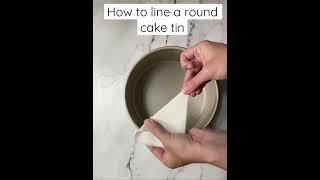 How to line a round cake tin!