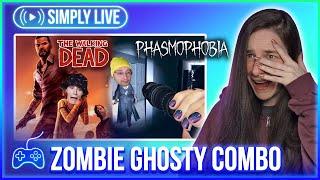 Ghosting Zombies (5/5) LIVE - The Walking Dead & Phasmophobia