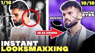 LOOKSMAXXING Transformation In 24 hrs *SHOCKING RESULTS* | Mens Glow Up Guide | BeYourBest San Kalra