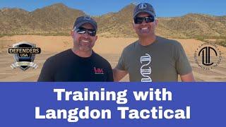 Defenders USA's Adam Winch training with @LangdonTactical