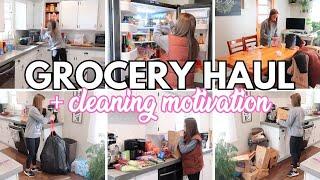 HOMEMAKER CLEANING MOTIVATION | CLEAN WITH ME | GROCERY HAUL