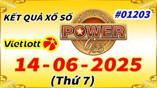 Kết Quả Xổ Số Tự Chọn POWER 6/55 Ngày 14/6/2025 - Vietlott 6/55 - Kỳ Vé 1203 - VIETLOTT