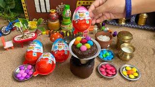 Miniature Kinder Joy Chocolate Cake Recipe l Chocolates with Biscuits Cake Recipe l Chocolate Cake