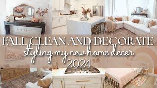 FALL CLEAN AND DECORATE 2024 || DECORATING MY HOME FOR FALL!