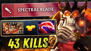 Insane Burst Damage Wraith King Swift Blink + Desolator One Shot 43Kills Dota 2