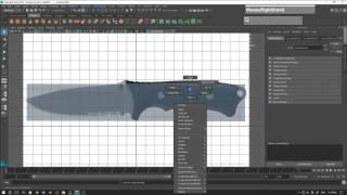 Blocking Modeling Knife Blade in Maya