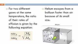 5.9 Mean Free Path, Diffusion, & Effusion of Gases