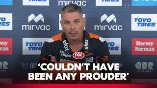 Adam Kingsley 'absolutely rapt' with Giants' dominant display against Pies | GWS Press Conference