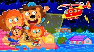 Liam Family USA | Heavy Rainstorm Flooded the House! Kids Safety Tips | Family Kids Cartoons