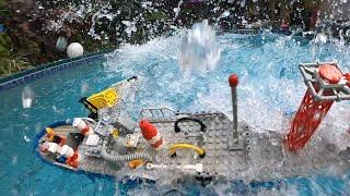 Lego Boat Fails In Rough Seas